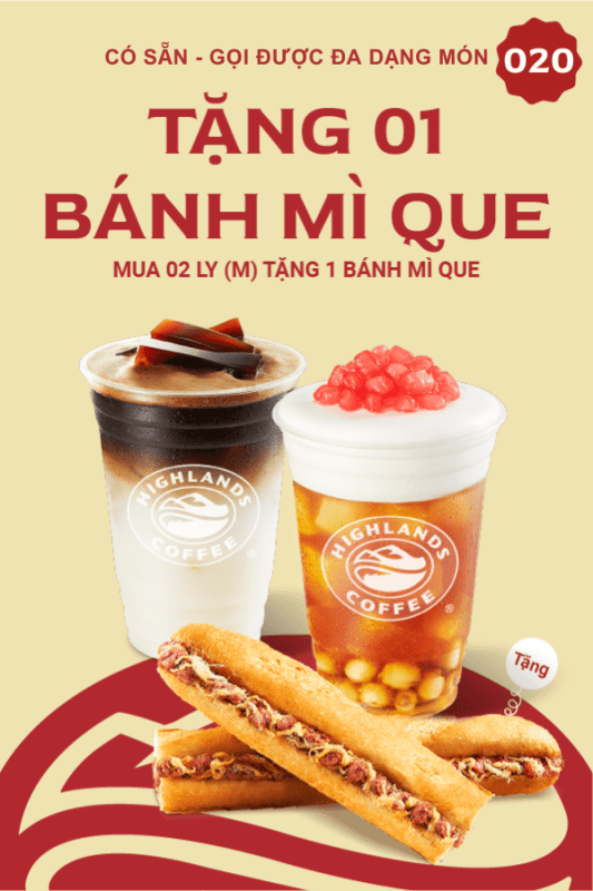 mã khuyến mãi highland